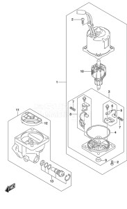 Outboard DF 150 drawing PTT Motor