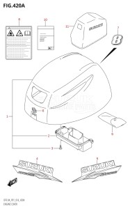 00994F-610001 (2016) 9.9hp P01-Gen. Export 1 (DF9.9A  DF9.9AR) DF9.9A drawing ENGINE COVER (DF8A:P01)