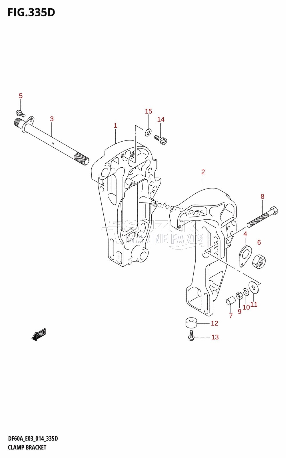 CLAMP BRACKET (DF50AVT)