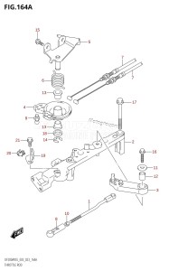 DF150AST From 15004F-040001 (E03)  2020 drawing THROTTLE ROD