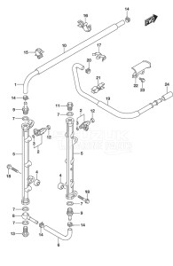 Outboard DF 250AP drawing Fuel Injector