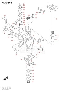 05003F-240001 (2022) 50hp E01 E11-Gen. Export 1-and 2 (DF50AT  DF50AT  DF50ATH  DF50ATH) DF50A drawing SWIVEL BRACKET (SEE NOTE)