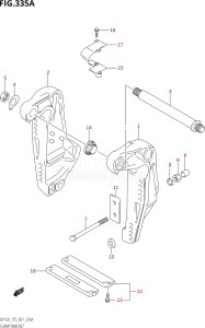 17502Z-010001 (2010) 175hp E01-Gen. Export 1 (DF175ZK10) DF175Z drawing CLAMP BRACKET