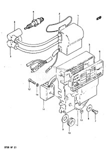 DT30 From 03001-408067 till 411086 ()  1985 drawing IGNITION