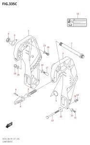 02504F-710001 (2017) 25hp P01-Gen. Export 1 (DF25A  DF25AR  DF25AT  DF25ATH) DF25A drawing CLAMP BRACKET (DF25AT:P01)