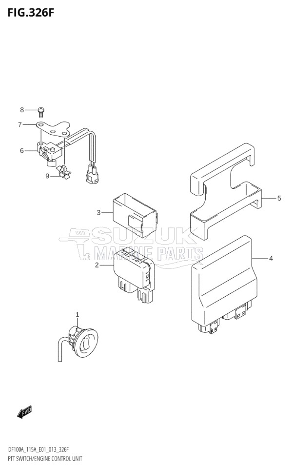 PTT SWITCH / ENGINE CONTROL UNIT (DF115AZ:E40)