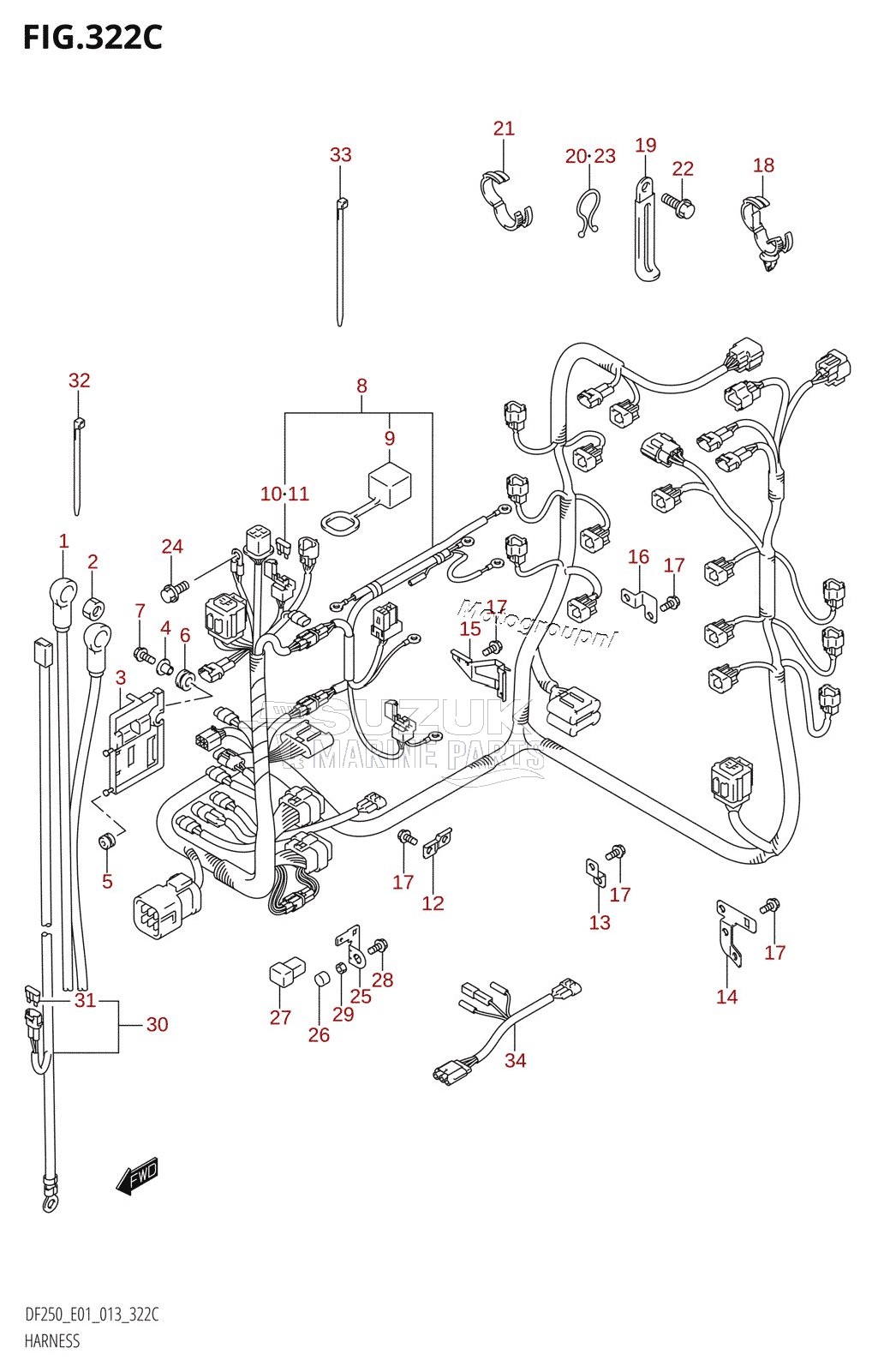 HARNESS (DF200Z:E01)