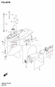 DF80A From 08002F-810001 (E01 E40)  2018 drawing GEAR CASE (DF70ATH,DF80A,DF90ATH)