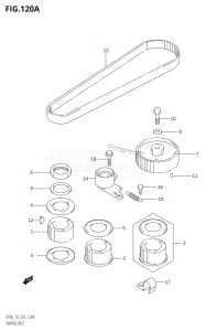 DF60 From 06001F-510001 (E03)  2005 drawing TIMING BELT