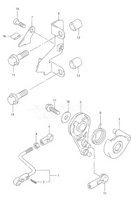 Outboard DF 9.9 drawing Throtle Control