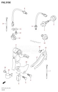 DF175TG From 17502F-410001 (E01 E40)  2014 drawing SENSOR (DF150Z:E01)