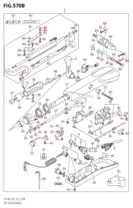 DF140A From 14003F-510001 (E01 E40)  2015 drawing OPT:TILLER HANDLE (DF115AT:E01)