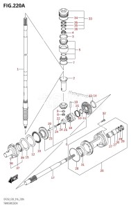 DF200 From 20002F-610001 (E03)  2016 drawing TRANSMISSION (DF200T:E03)