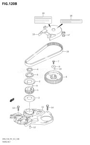 00994F-910001 (2019) 9.9hp P01-Gen. Export 1 (DF9.9A  DF9.9AR) DF9.9A drawing TIMING BELT (DF8AR:P01)