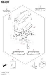 DF150A From 15003F-910001 (E01 E40)  2019 drawing ENGINE COVER (DF200AT,DF200AZ)