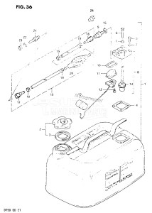 DT50 From 5002-300001 ()  1978 drawing FUEL TANK