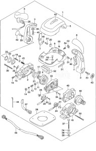 DF 150AP drawing Top Mount Dual