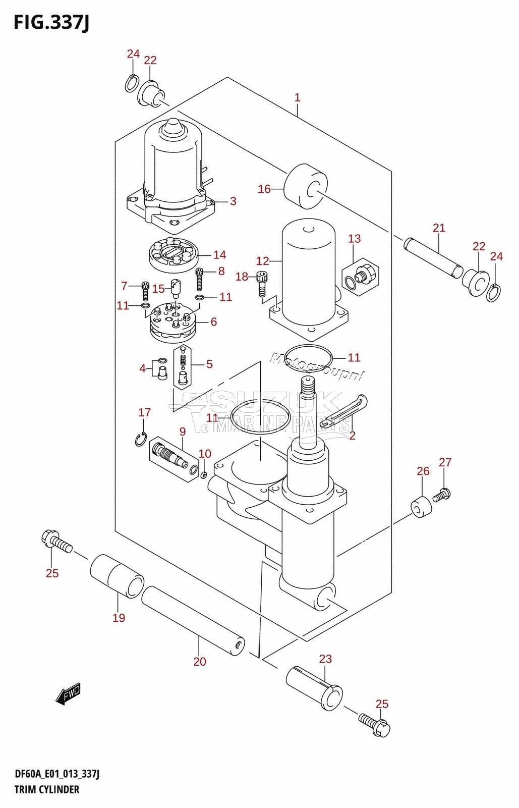 TRIM CYLINDER (DF60ATH:E40)