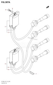 DF140A From 14003F-310001 (E01 E40)  2013 drawing IGNITION COIL