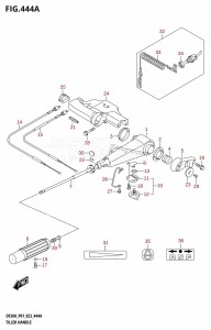 DF9.9B From 00995F-240001 (E01 P01   -)  2022 drawing TILLER HANDLE (DF9.9B,DF9.9BTH,DF15A,DF20A:P01,DF20ATH)