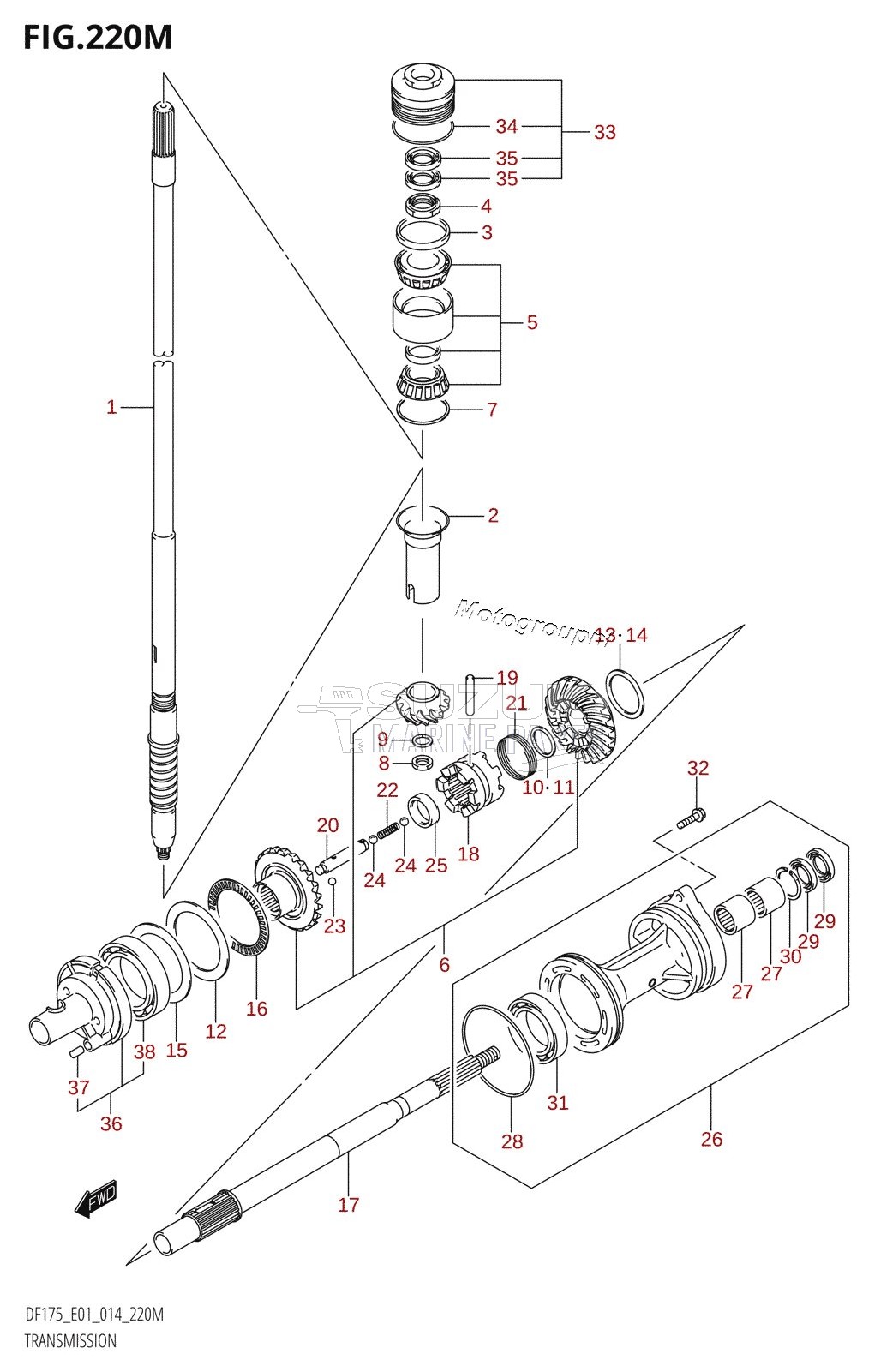 TRANSMISSION (DF175TG:E40)