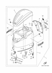 F250N drawing FAIRING-UPPER