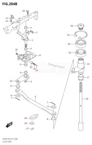 DF200AZ From 20003Z-510001 (E03)  2015 drawing CLUTCH SHAFT (DF200AZ:E03)