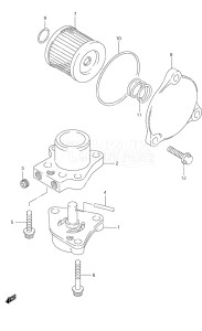 Outboard DF 9.9 drawing Oil Pump