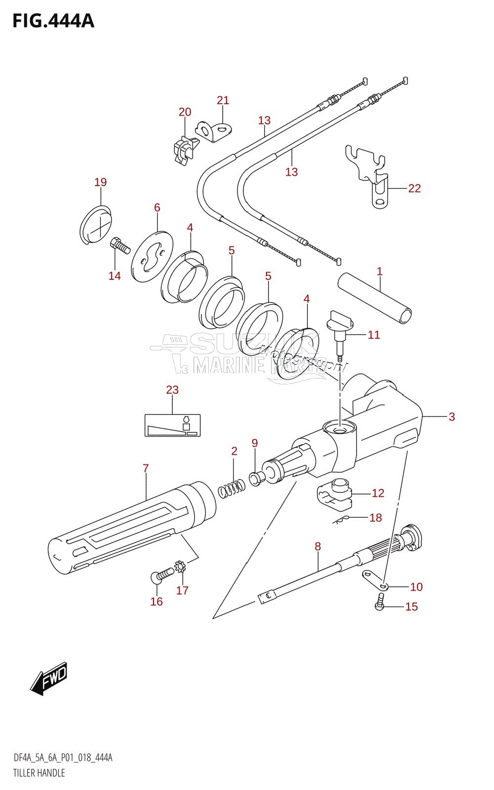 TILLER HANDLE