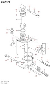 DF50 From 05001F-971001 (E01)  1999 drawing TRIM CYLINDER ((DF40T,DF50T):(X,Y))