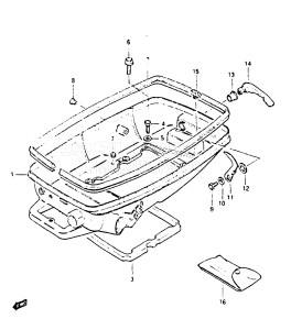 DT6 From 00601-401001 till 406518 ()  1984 drawing LOWER COVER