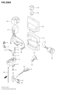 DF225T From 22501F-980001 (E01 E40)  2009 drawing PTT SWITCH /​ ENGINE CONTROL UNIT