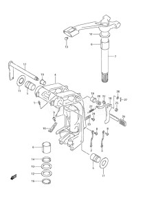 Outboard DF 140 drawing Swivel Bracket