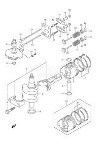 Outboard DF 6 drawing Crankshaft