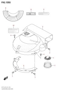 DF175TG From 17502F-510001 (E01 E40)  2015 drawing SILENCER /​ RING GEAR COVER (DF175ZG:E40)