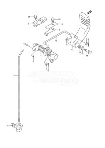 DF 25 V-Twin drawing Clutch Shaft Non-Remote Control