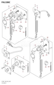 DF140 From 14001F-371001 (E03)  2003 drawing OPT:SWITCH (K5,K6,K7,K8,K9,K10,011)