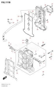 06002F-610001 (2016) 60hp E01 E40-Gen. Export 1 - Costa Rica (DF60A  DF60AQH  DF60ATH) DF60A drawing CYLINDER HEAD (DF40AQH:E01)