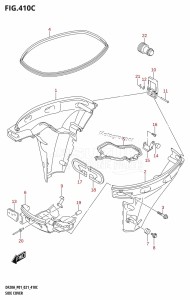 DF20A From 02002F-040001 (P40)  2020 drawing SIDE COVER (DF9.9BR,DF15AR,DF20AR)