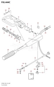 DT40 From 04005K-410001 ()  2014 drawing TILLER HANDLE (DT40WK:P40)