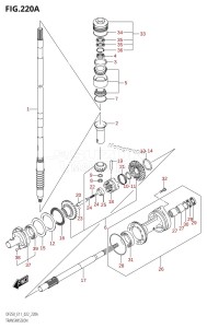 DF250Z From 25003Z-240001 (E11 E40)  2022 drawing TRANSMISSION (DF200T)