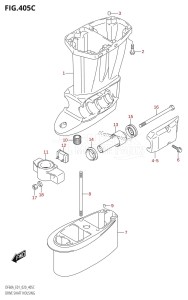 DF50A From 05003F-040001 (E01)  2020 drawing DRIVE SHAFT HOUSING (DF60A:E01)