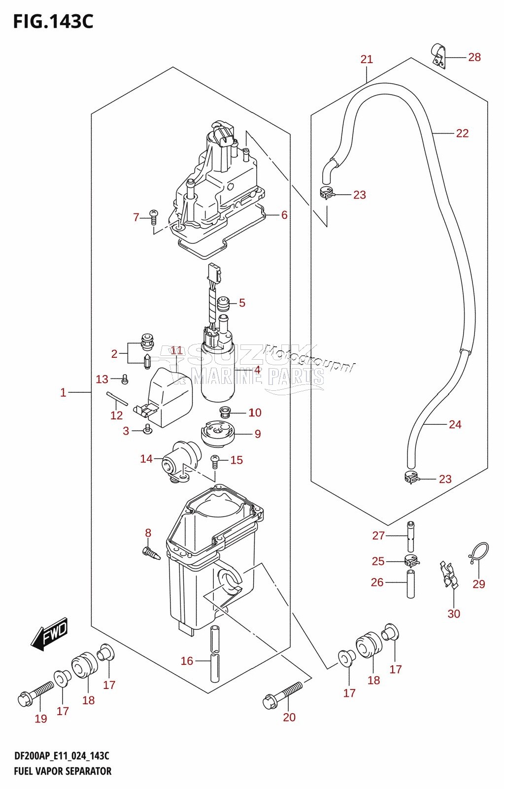 FUEL VAPOR SEPARATOR (E40)