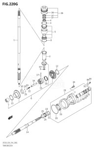 20002Z-410001 (2014) 200hp E03-USA (DF200Z) DF200Z drawing TRANSMISSION (DF250ST:E03)