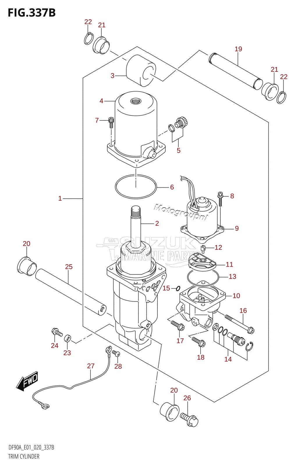 TRIM CYLINDER (DF100B)