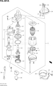 02502F-880001 (2008) 25hp E03-USA (DF25K8  DF25K9  DF25RK8  DF25RK9) DF25 drawing STARTING MOTOR