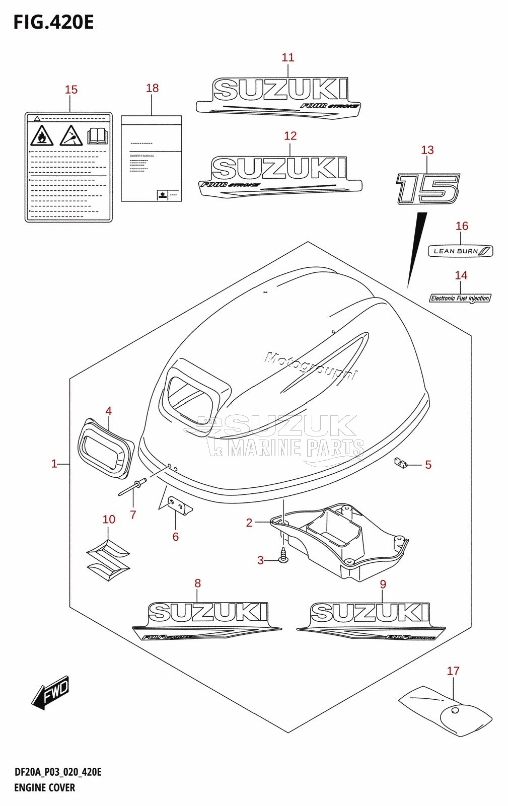 ENGINE COVER (DF15A)