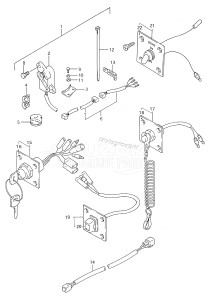 DT50 From 05004-751001 ()  1997 drawing OPT:PANEL SWITCH (~MODEL:95)