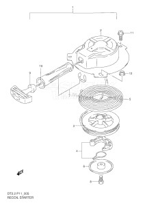 DT2.2 From 00222-510001 ()  2005 drawing RECOIL STARTER