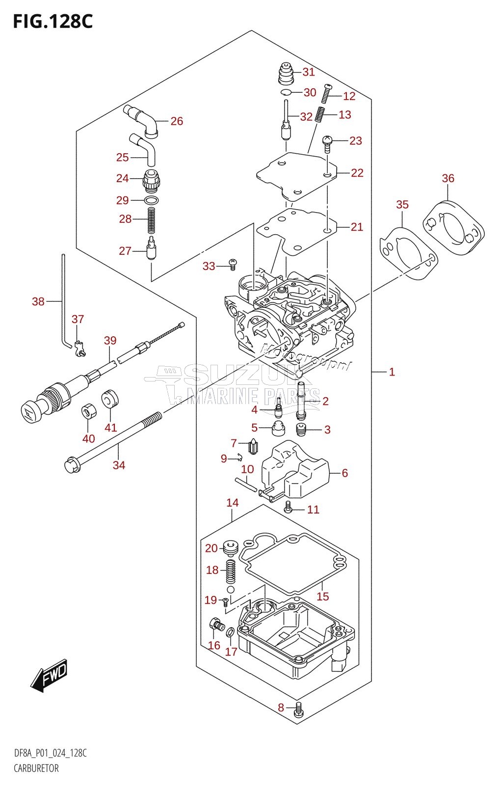 CARBURETOR (DF9.9A)